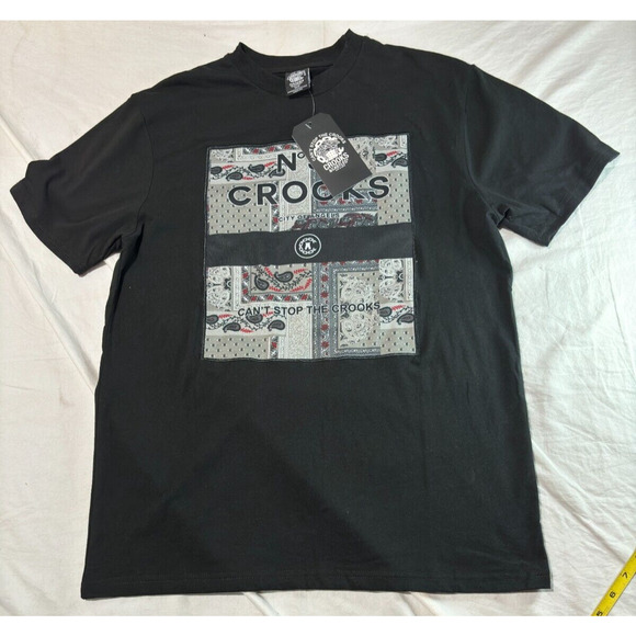 Crooks & Castles T-Shirt Graphic Men's Size M Short Sleeve Back Crew Neck NWT - Picture 2 of 8